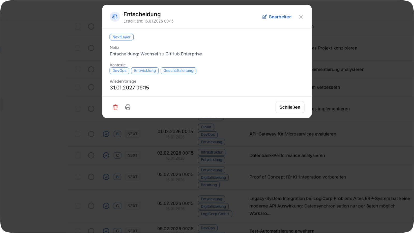 Follow-Up System - View